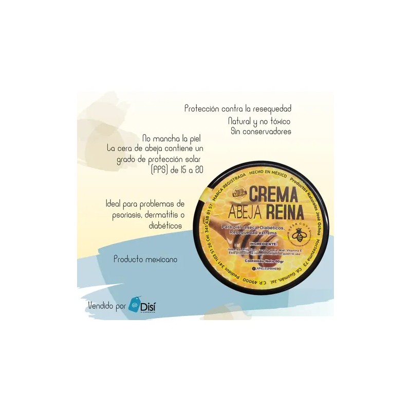 Queen Coffe Crema Para Cara Cera Abeja Reina 60 Gr