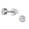 Traveller Men's Stud Earrings – Stainless Steel – Zirconia –