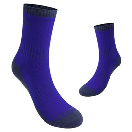 LEAKDRY Waterproof Socks,3 Layer Thermal,Windproof,Breathable,Hiking,Outdoor Activity,Unisex (US, Alpha, Small, Regular, Regular, Dark Blue Purple)