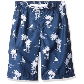 Kanu Surf boys Echo Quick Dry Upf 50+ Beach Swim Trunks, Harbor Navy, 10 12 US