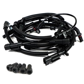 Dexepe 4 PCS Front and Rear ABS Wheel Speed Sensor Compatible with Ram 1500 2013-2018 Ram 1500 Classic 2019-2024 Replace 68053861AB 68053861AC 68053861AD 68231044AB