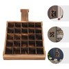 Giciashop Shot Glass Display Case Wooden Wall Mounted Shot Glass
