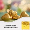 KICHOUSE Homemade Candy Wrappers 200pcs Square Golden Foil Wrappers Personal