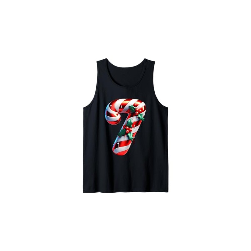 Candy Cane Seven Christmas Cheer Tank Top