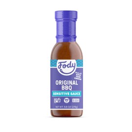 Fody Foods Original BBQ Sauce, 9.8 Oz, Garlic and Onion Free, Low FODMAP Certified, Gut & IBS Friendly, Vegan, Non-GMO, Gluten Free, Kosher