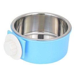 Guardians Crate Dog Bowl Removable Stainless Steel Water Food Feeder Bowls Cage Coop Cup for Cat Puppy Bird Pets