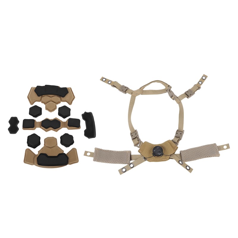 Helmet Liner System Internal Sponge Pad Adjustable Helmet Dial Suspension