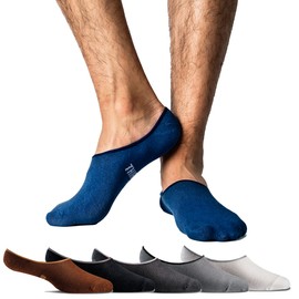 Thirty48 Men No Show Loafer Socks, Boat Shoe Liners with CoolPlus, Non-Slip Grip