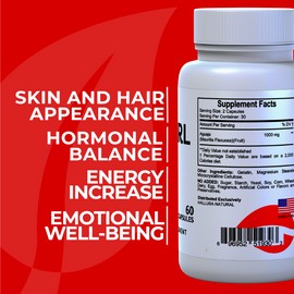 HALLUSA NATURAL HALLGIRL - SUPPORT AGUAJE ENHANCEMENT - WOMEN AND MEN- 60 CAP