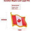 KUTXA Canada Flag Lapel Pins gift box packaging (Maple Leaf,