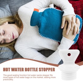 JECOMPRIS 2pcs Hot Water Bag Plug Bottle Cap Carafe Water Bottles Ma Heat Bag Stopper Hot Water Bottle Stopper UK Portable Stoppers Anti- Sealing Stopper White Rubber Pouch