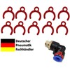 Retaining Ring Set of 10 for Pneumatic Push-Fit Connection with
