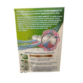 Polident Rapid Clean Tablets For Dental Appliances 120ct Exp 2027 Antibacterial