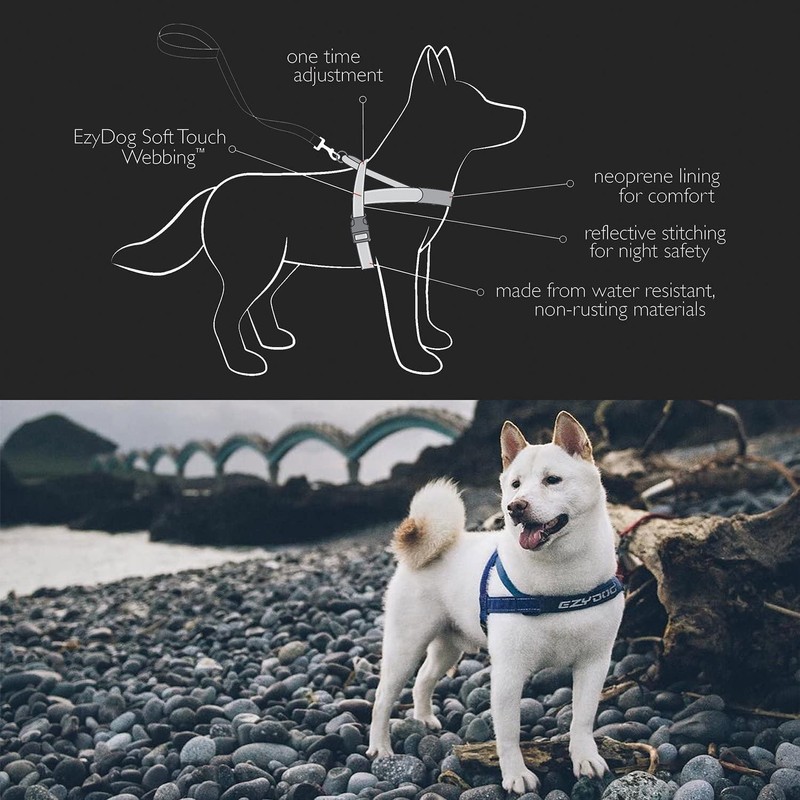 EzyDog Quick Fit Dog Harness – No Pull Harness For