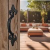 8 Inch Hammered Cast Iron Door Handle – The Heavy-Duty