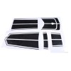 cartiangous Racing Stripes Overlay Graphic Decal Sticker For Corvette C8