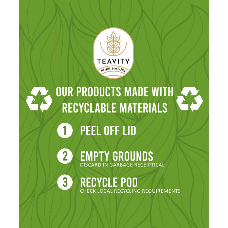 Organic Green Tea Pods for Keurig - Unsweetened Green Tea