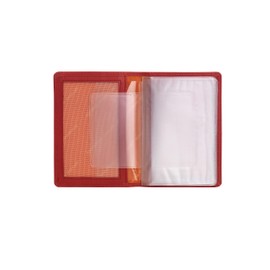 Josephine Osthoff Passport Men's Leather Passport Cover Women's RFID Protection ID Pocket Slim Wallet (945), red, ID holder