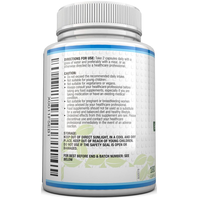 MSM Capsules - 180 Methylsulfonylmethane Capsules (3 Month Supply) -