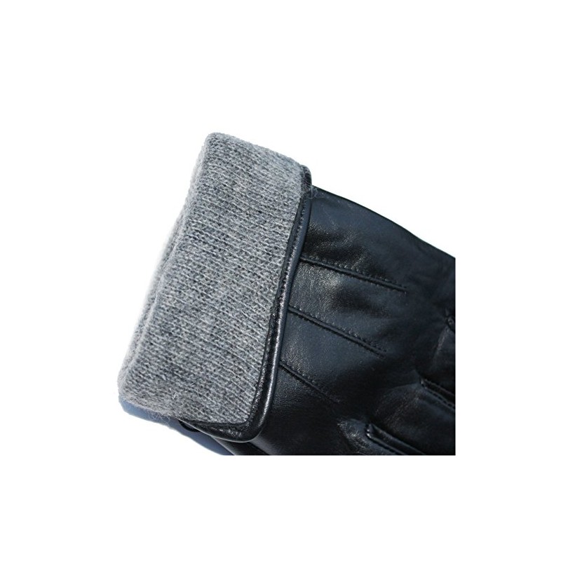 JASMINE SILK Mens Soft Goat Nappa Leather Gloves Cashmere Lined