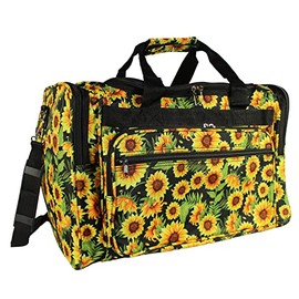 World Traveler Floral Prints 19-inch Duffel Bag, Sunflower