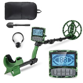 S AFSTAR Metal Detector for Adults, Adjustable Metal Detector W/5 Professional Mode, 3.5 MM Headphones, Backlit LCD Display, Backpack for Beginner, P68 Waterproof Search Coil for Underwater Detecting