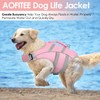 AOFITEE Dog Life Vest for Swimming, High Flotation Dog Life