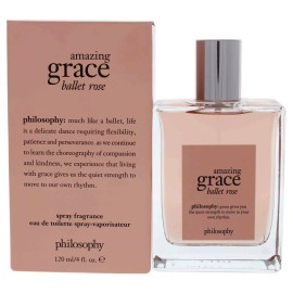 PINK Amazing Grace Ballet Rose by Philosophy for Women - 4 oz EDT Spray