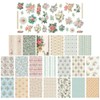 Tim Holtz Idea-Ology, Worn Wallpaper Scraps, 94122,silver