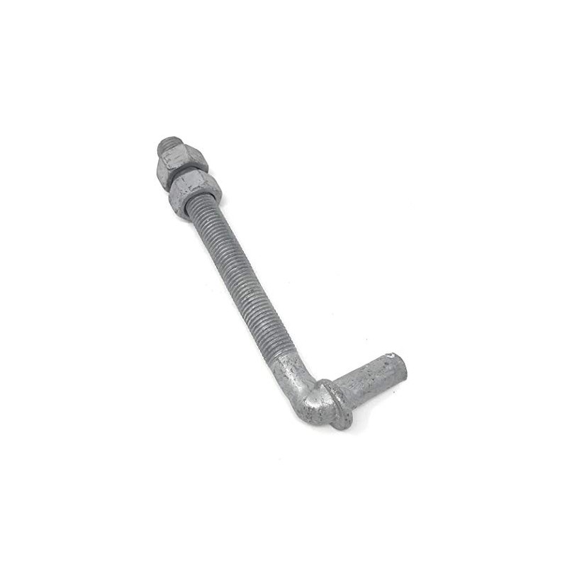 J-Bolt Galvanized With 2 Nuts Attached 2 Pc Pack 5/8"