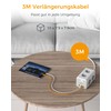 TESSAN TESSAN 6 Fach Mehrfachsteckdose mit USB C, Verl?ngerungskabel 3M