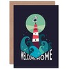 Wee Blue Coo Lighthouse Welcome Home Card