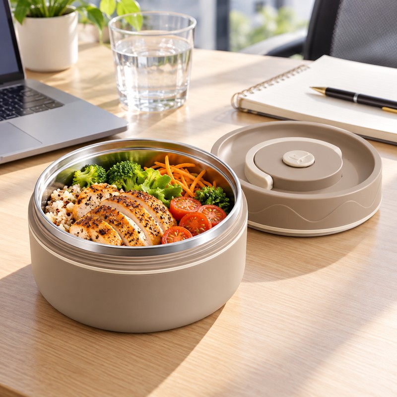 440 mL Stainless Steel Insulated Lunch Box for Work and