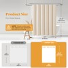 BTTN 84 Inch Wide Shower Curtain - W84xH72 Boho Farmhouse