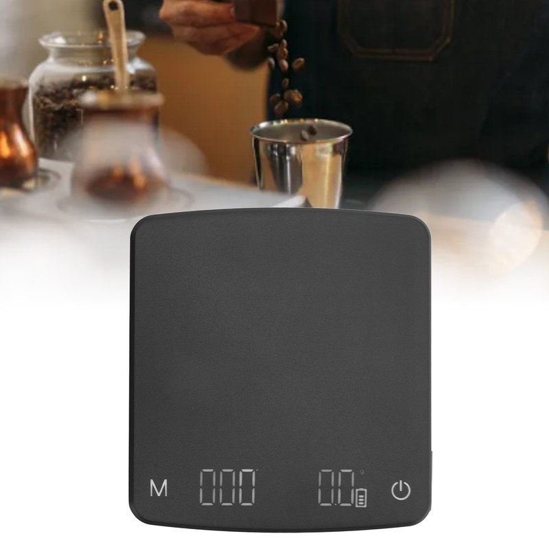 Digital Coffee Scale with Timer USB Rechargeable 0.1g High Accuracy