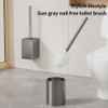 PureLiving Toilet Brush Holder Set Wall Mounted – Durable Space-Saving