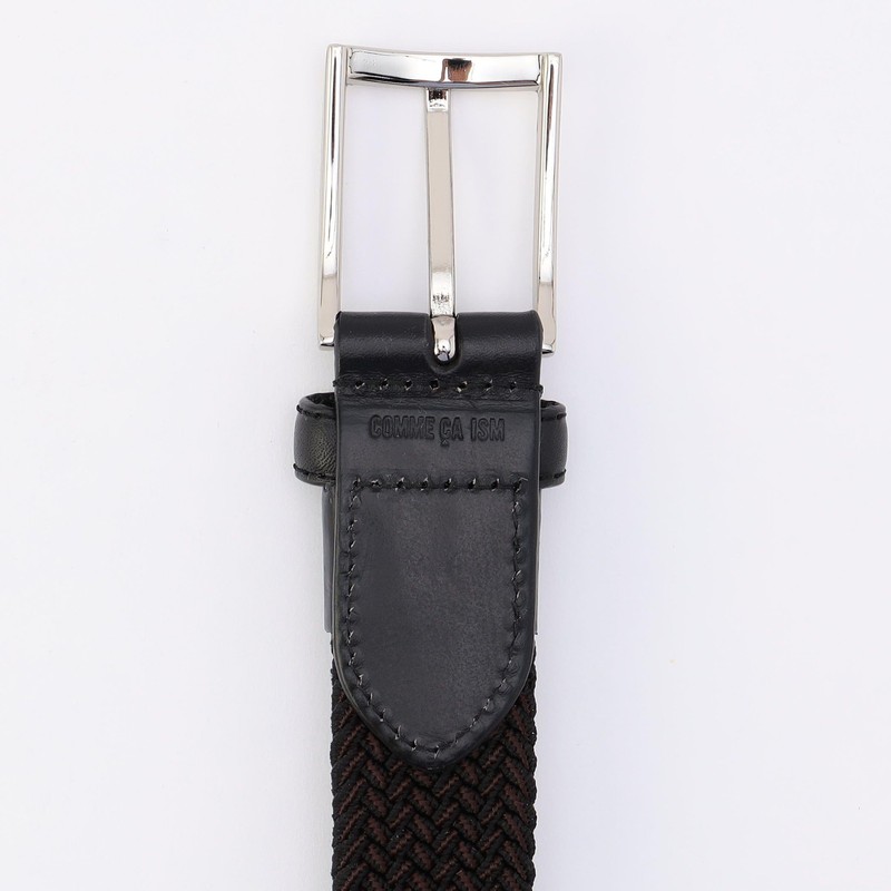Com Size 47-87YG11-204 Color Combination Rubber Mesh Belt, Black