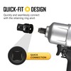 Mr.wintek 3/4" F to 1" M Impact Socket Adapter, Cr-Mo
