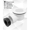 AUGREX Low Profile Shower Drain Base with 1-1/2" Reducer Pipe