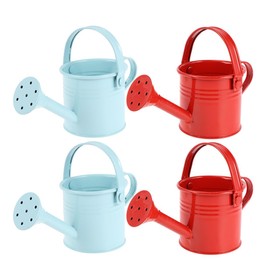 4pcs Mini Watering Can for Kids Watering Can Metal Small Watering Can Toddler Water Can Creative Metal Watering Tin Watering Pot Iron Sprinkling Kettle