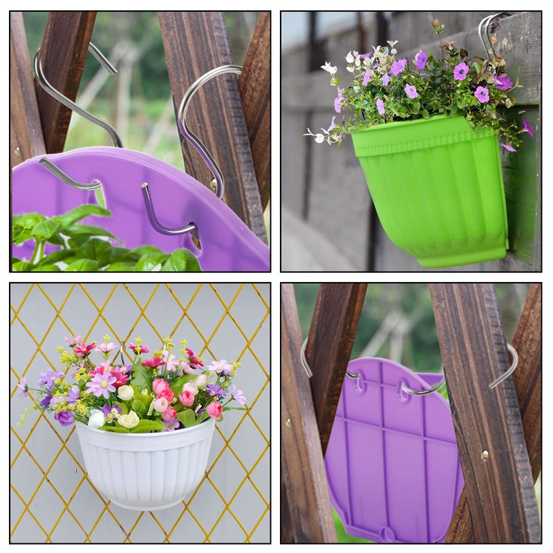 DEAYOU 6 Pack Wall Planter Hanging Flower Pot, Window Hang