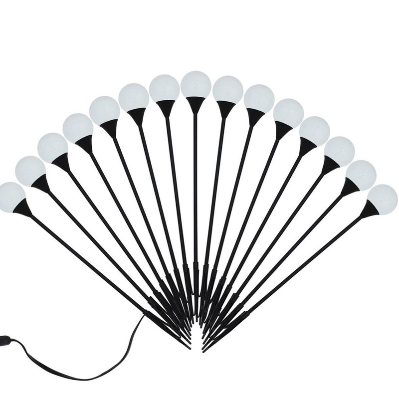 Aurio Outdoor Garden Pathway Yard Spikes, Color Changing Lights with