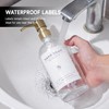 [Luxury] Kitchen Soap Dispenser Set - 16OZ Clear Glass Bottle,