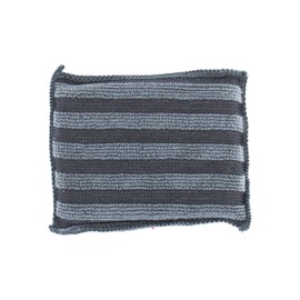 Sorbo Kitchen Scrub Sponge, Scrub Stipes on Microfibre Sponge, Shiny and Streakless Result, Ultra Absorbent, Grey