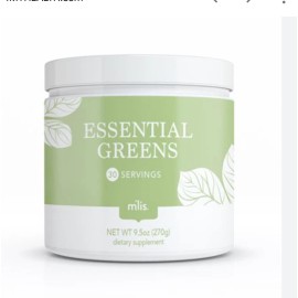 M'lis Essential Greens 30 servings 9.5 oz (270g) dietary supplement
