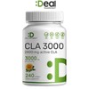 CLA 3000 Conjugated Linoleic Acid 3000 mg 240 Capsules / CLA 3000 공액리놀레산 공액리놀렌산 3000 mg 240캡슐