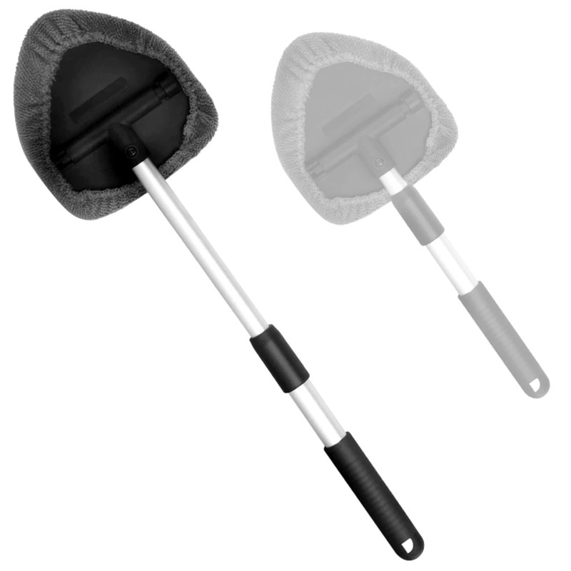 Telescopic Car Window Cleaner for Windshields – Microfiber Glass Cleaning