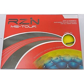 Resin Golf Ball RZN MS-Tour 1 Dozen Red Box Yellow