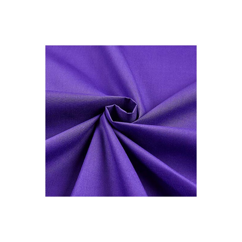 60" Poly Cotton Broadcloth Purple, Fabric by the Yard