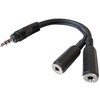 keepdrum YC003 Y-Adapter Mini Jack Splitter Cable 3.5 mm Male